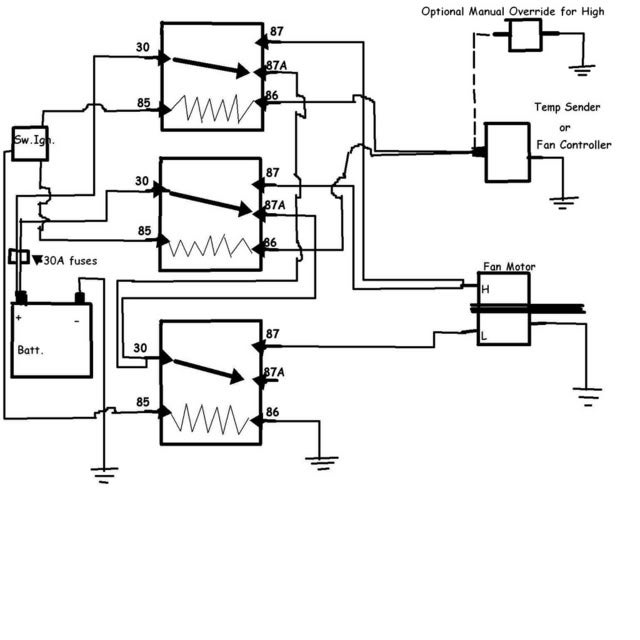 Taurus 2-speed fan control wiring diagram