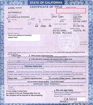 florida vehicle title