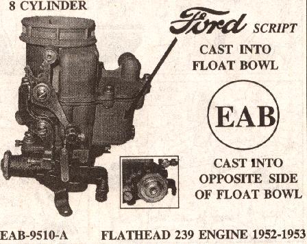 Ford flathead carburetor identification #8