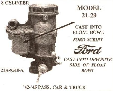 Ford flathead carburetor identification #4