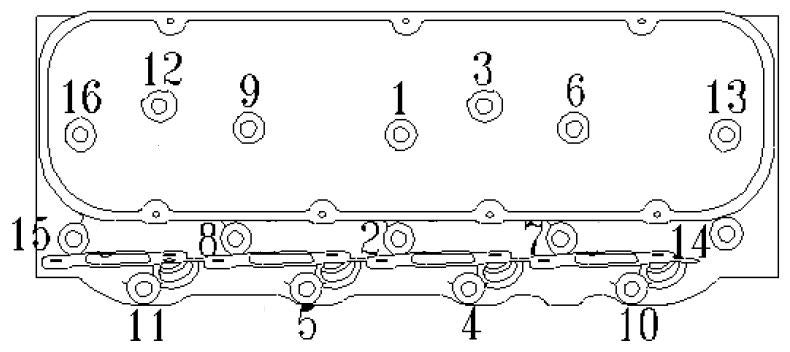 Small block ford head bolt torque sequence #5