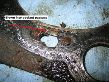 Symptoms of cracked ford engine head #5